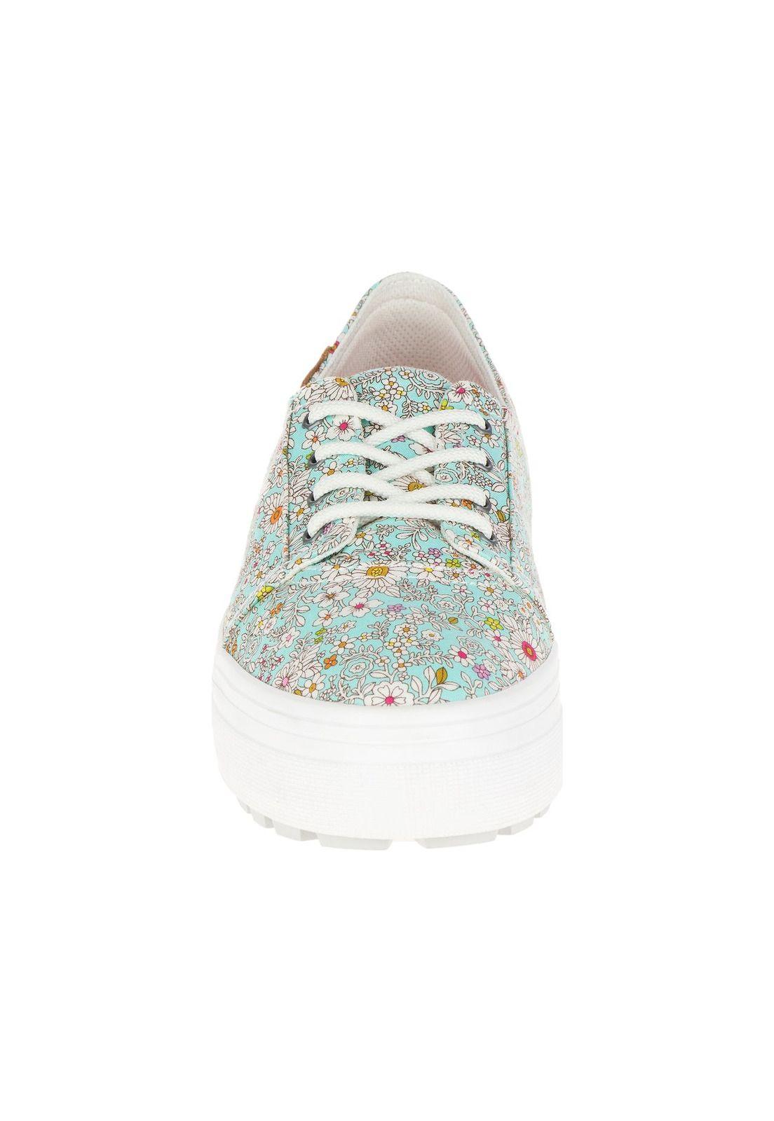 Zapatilla Mujer Casual Wrap Up Celeste-4