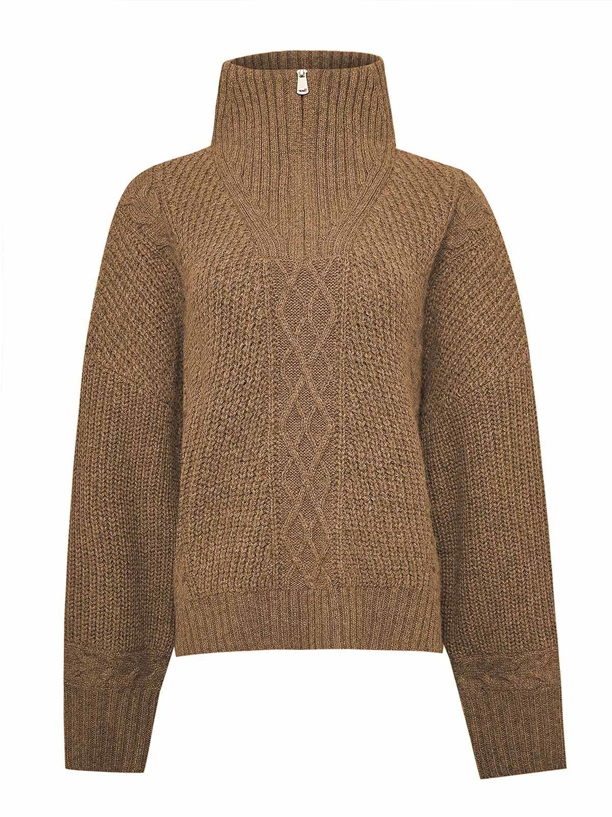 Chaleco Alpaca Mujer Kun Café-0