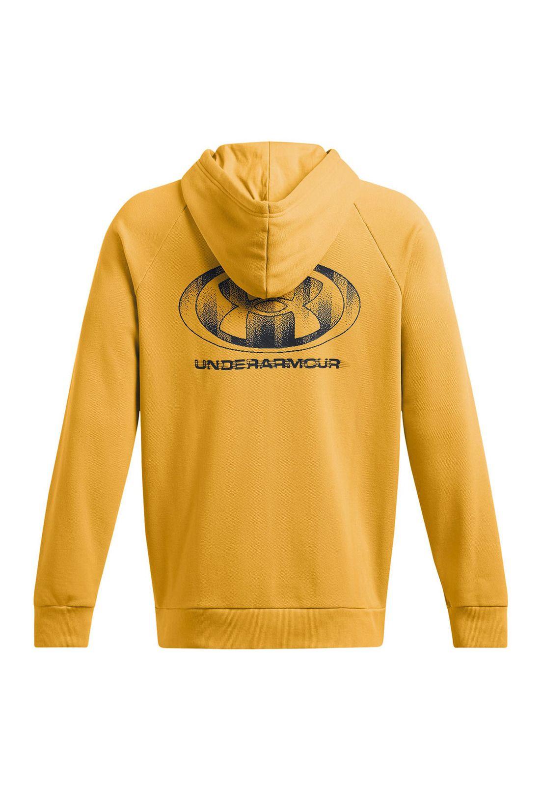 Polerón UA Rival para hombre Amarillo-1