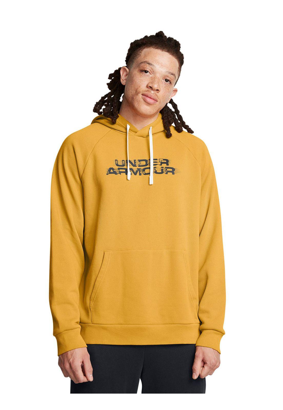 Polerón UA Rival para hombre Amarillo-3