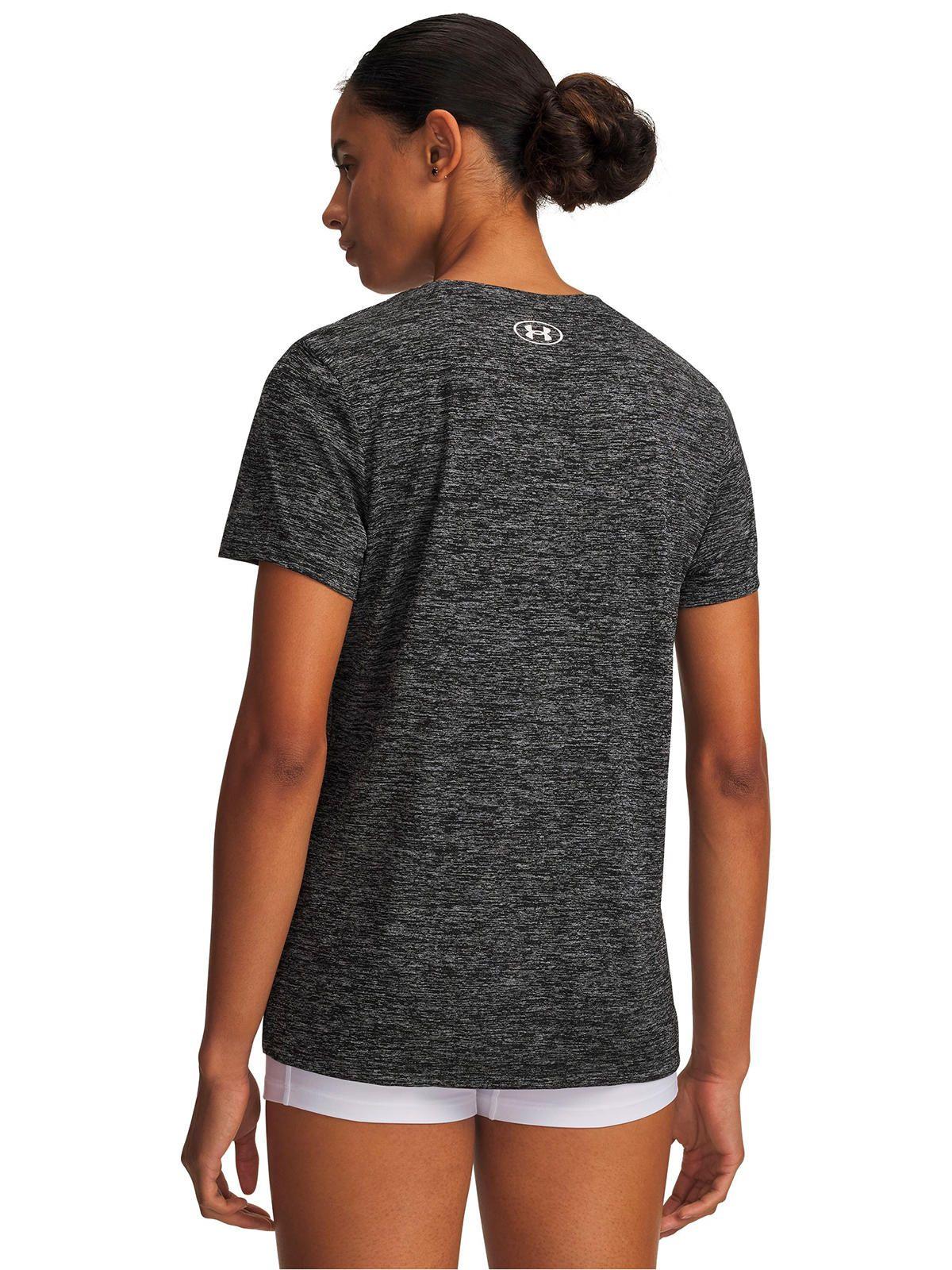 Polera Tech Twist V-Neck negra Mujer-4