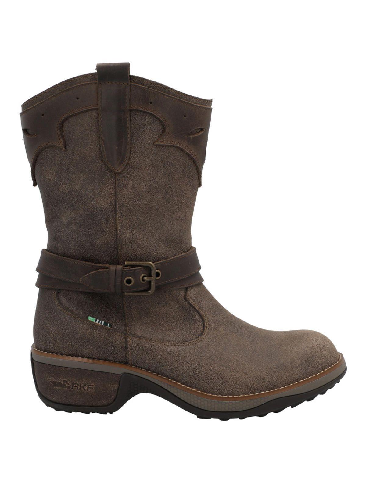 Bota Cuero Mujer Nia Café-0