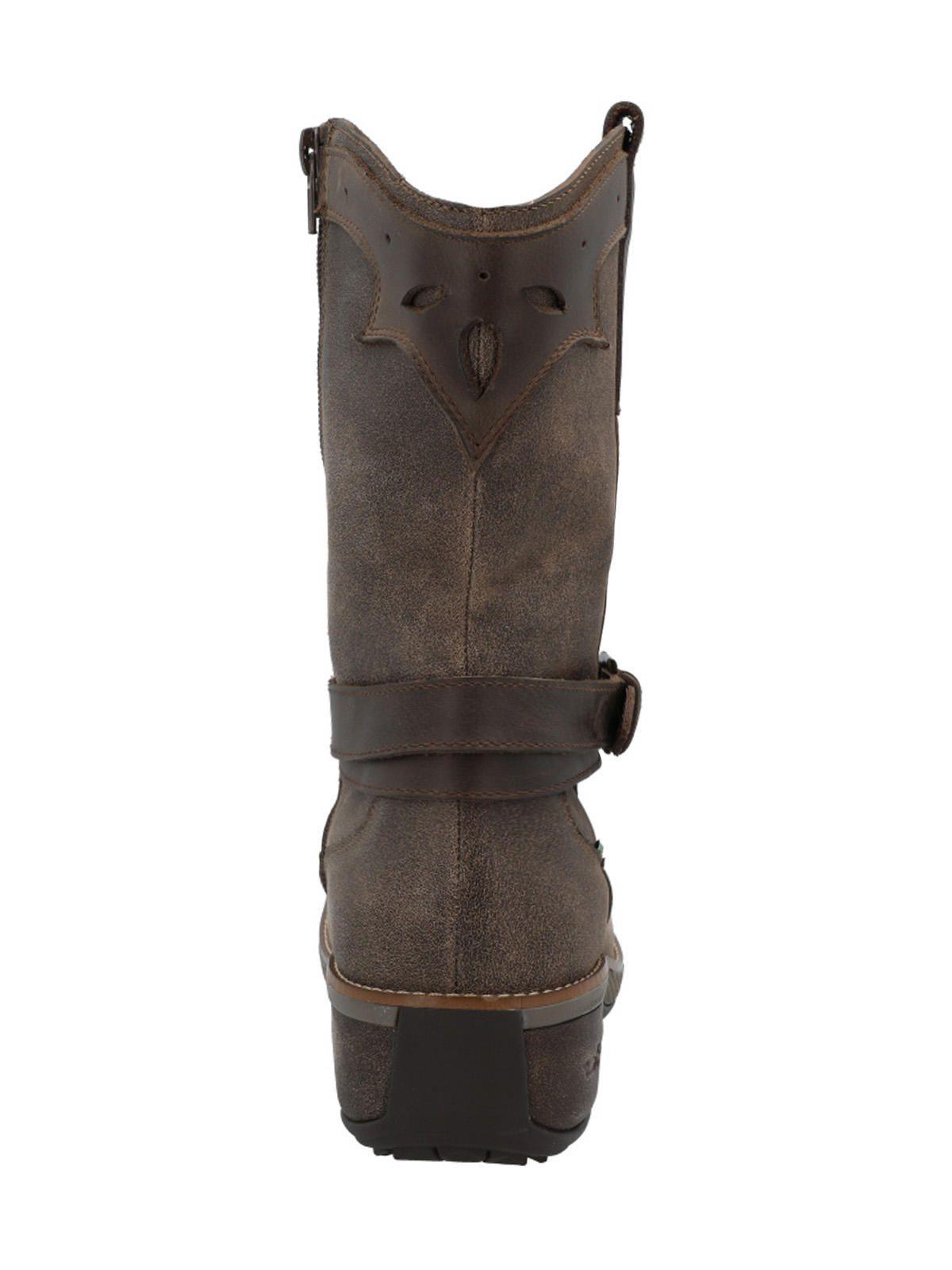 Bota Cuero Mujer Nia Café-6