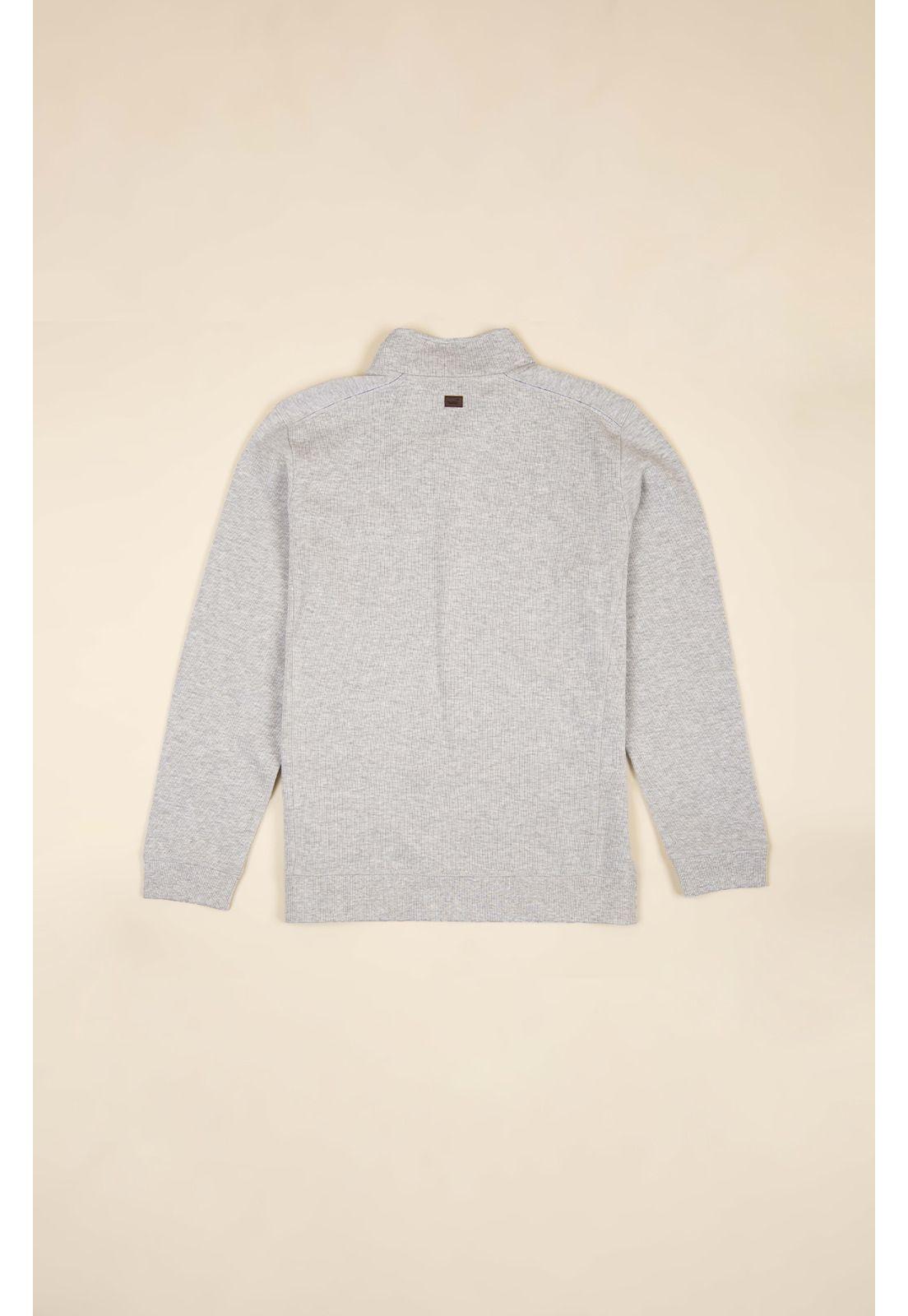 Polerón Algodón Orgánico Hombre Marbella Gris-1