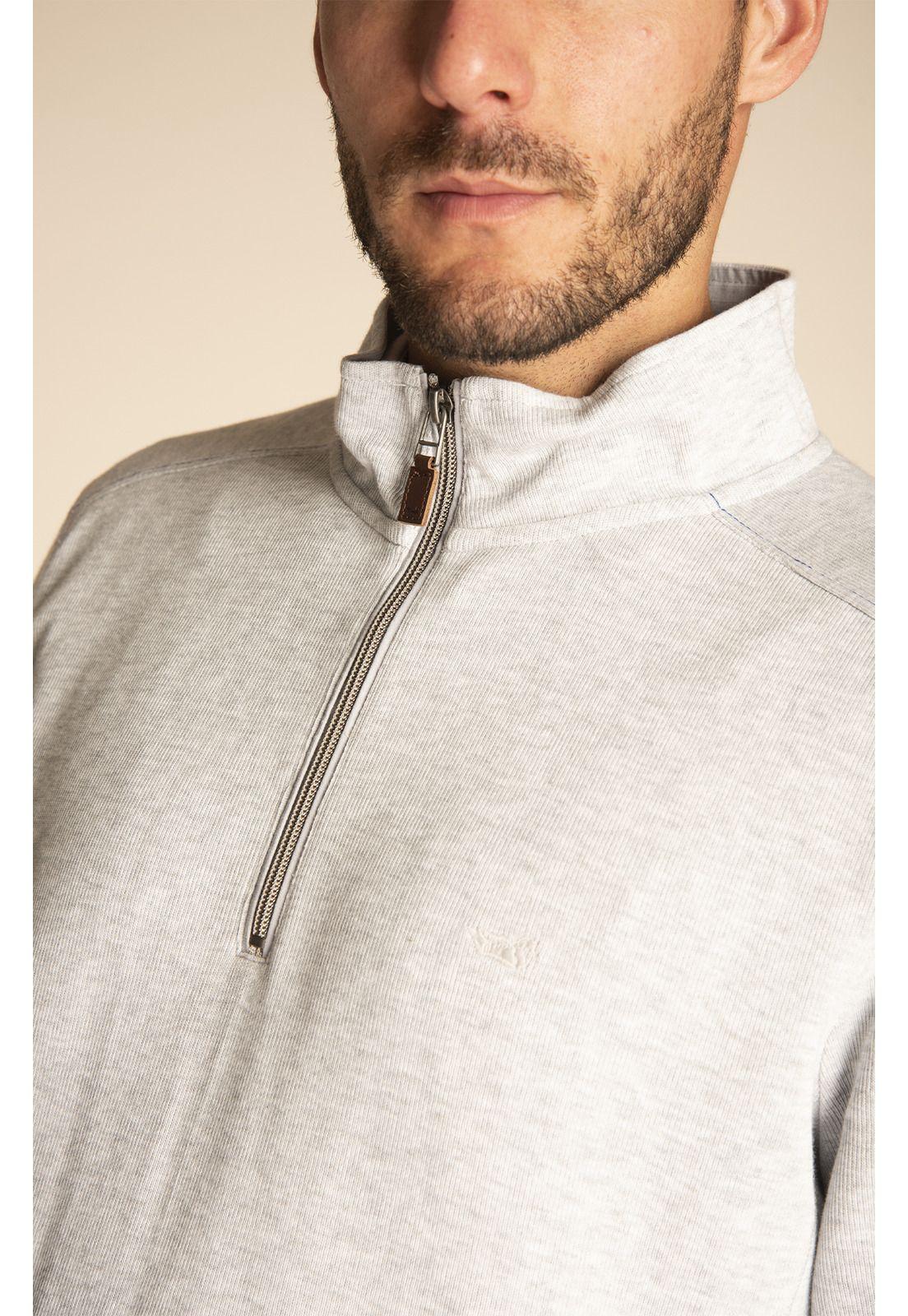 Polerón Algodón Orgánico Hombre Marbella Gris-3