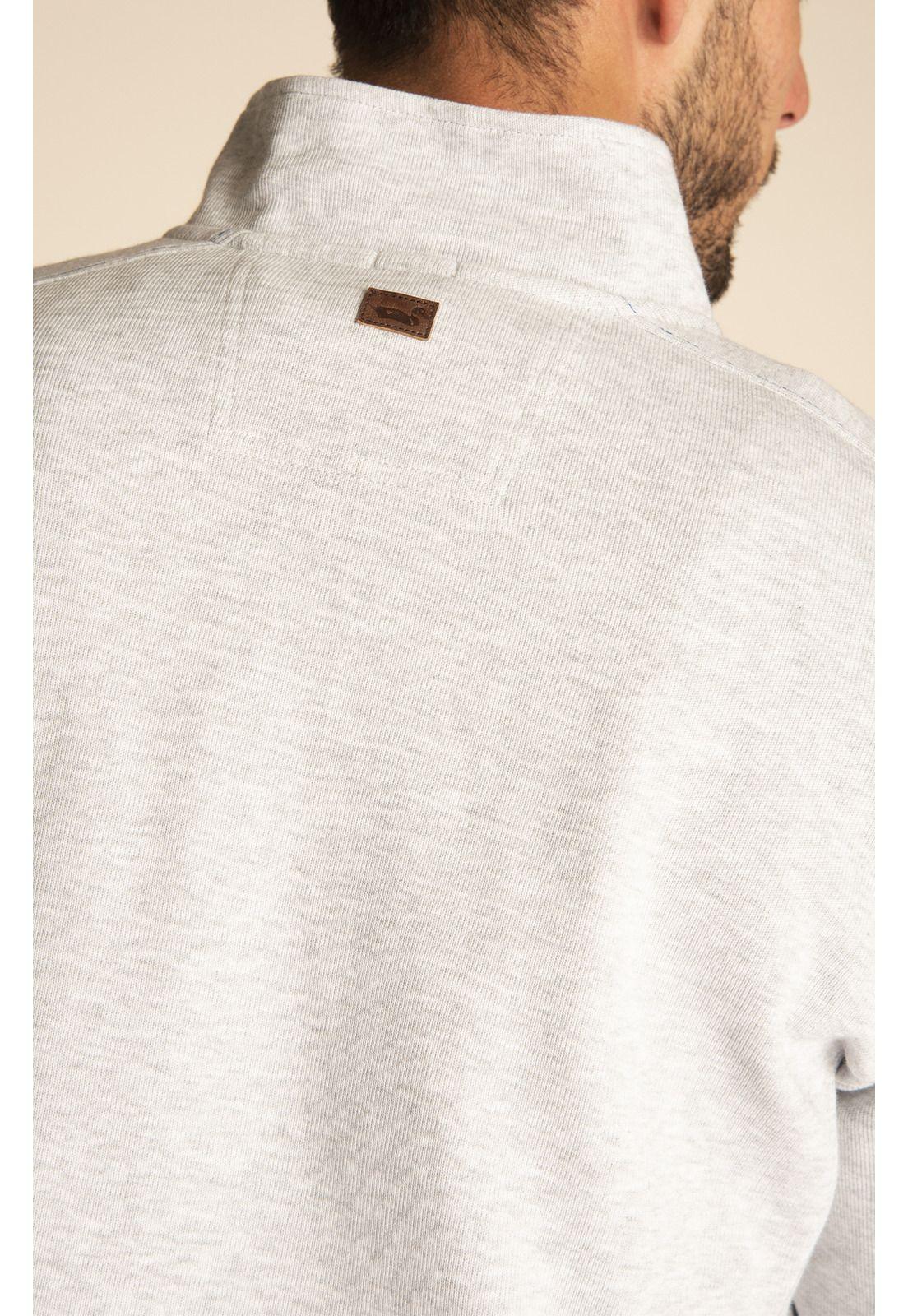 Polerón Algodón Orgánico Hombre Marbella Gris-4