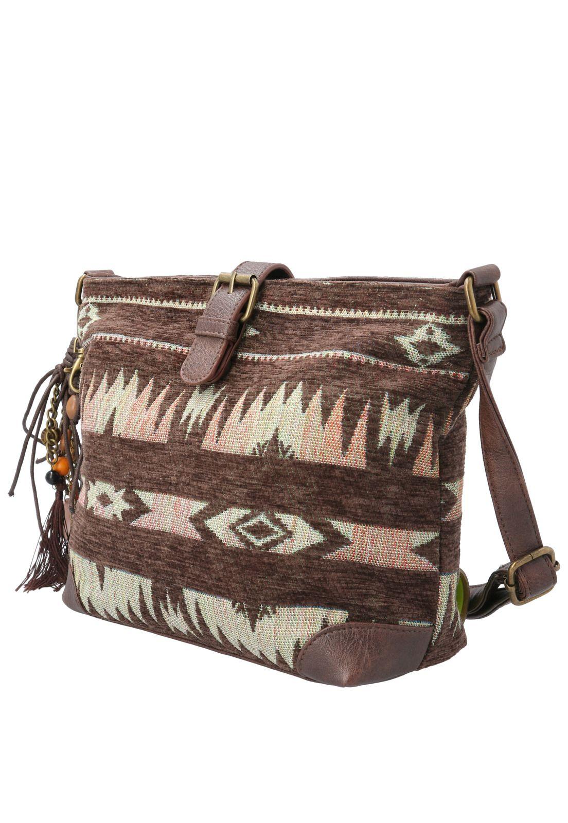 Cartera Textil Mujer Gianni Cross Café-1