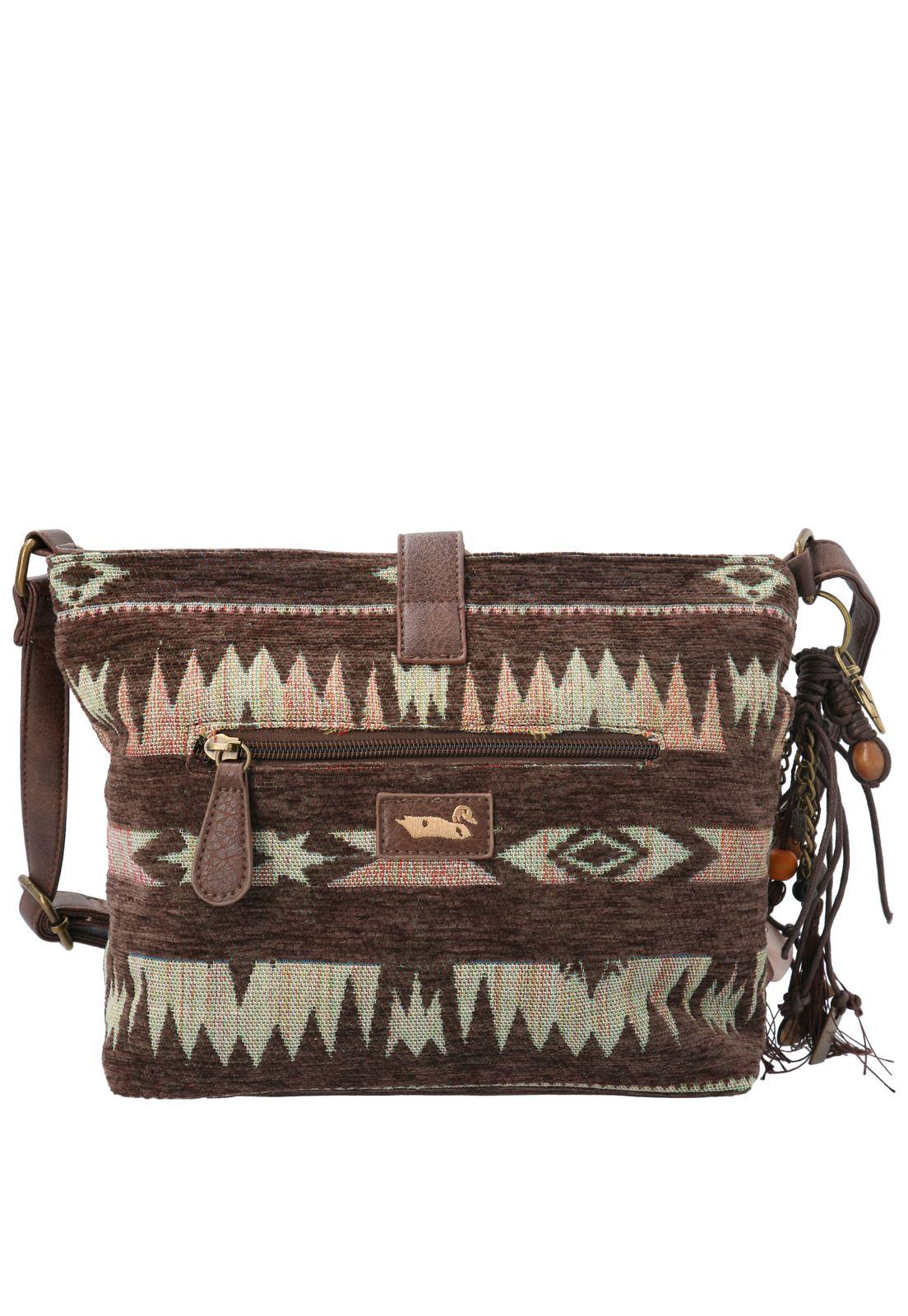 Cartera Textil Mujer Gianni Cross Café-2