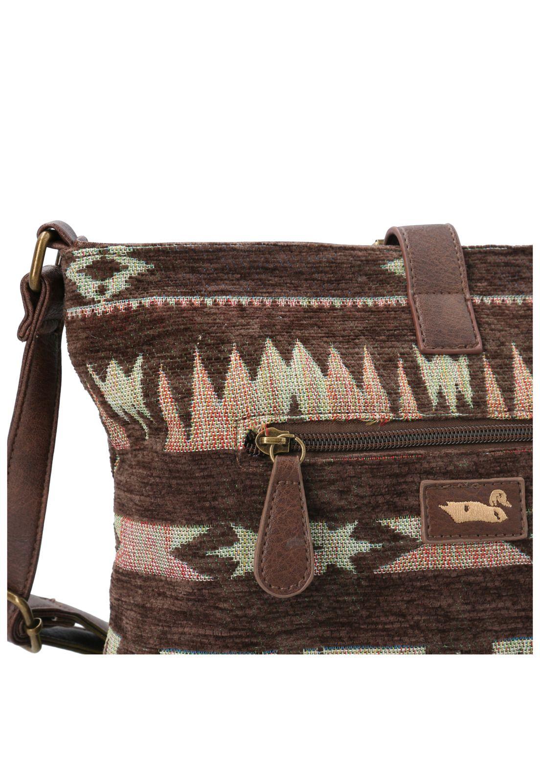 Cartera Textil Mujer Gianni Cross Café-3