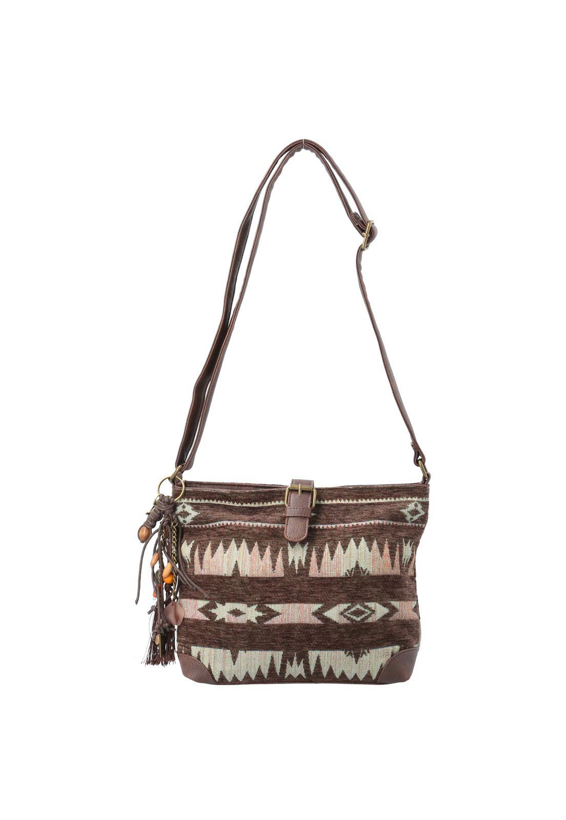 Cartera Textil Mujer Gianni Cross Café-5