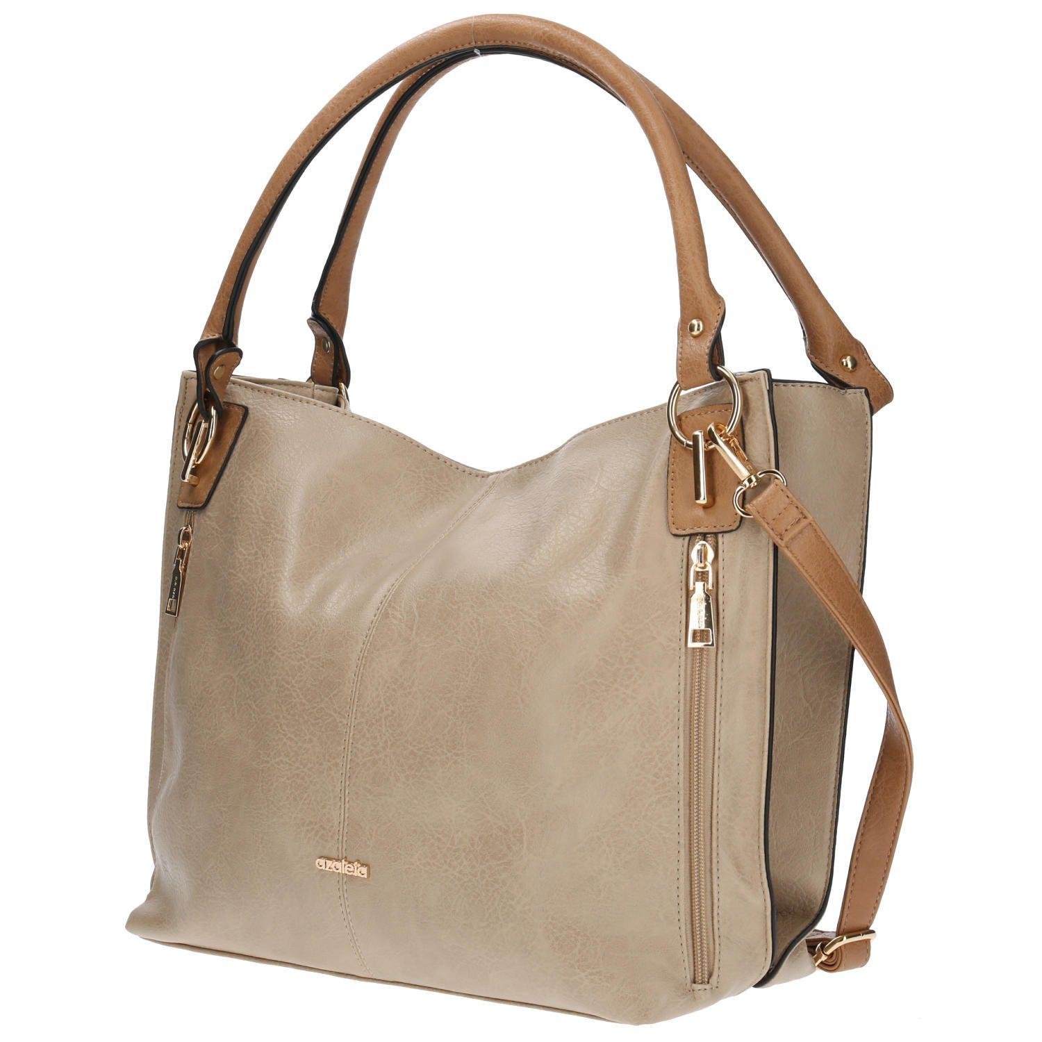 Cartera De Hombro Harmony Tote Beige Mujer-1