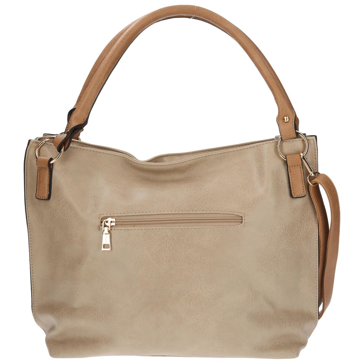 Cartera De Hombro Harmony Tote Beige Mujer-2