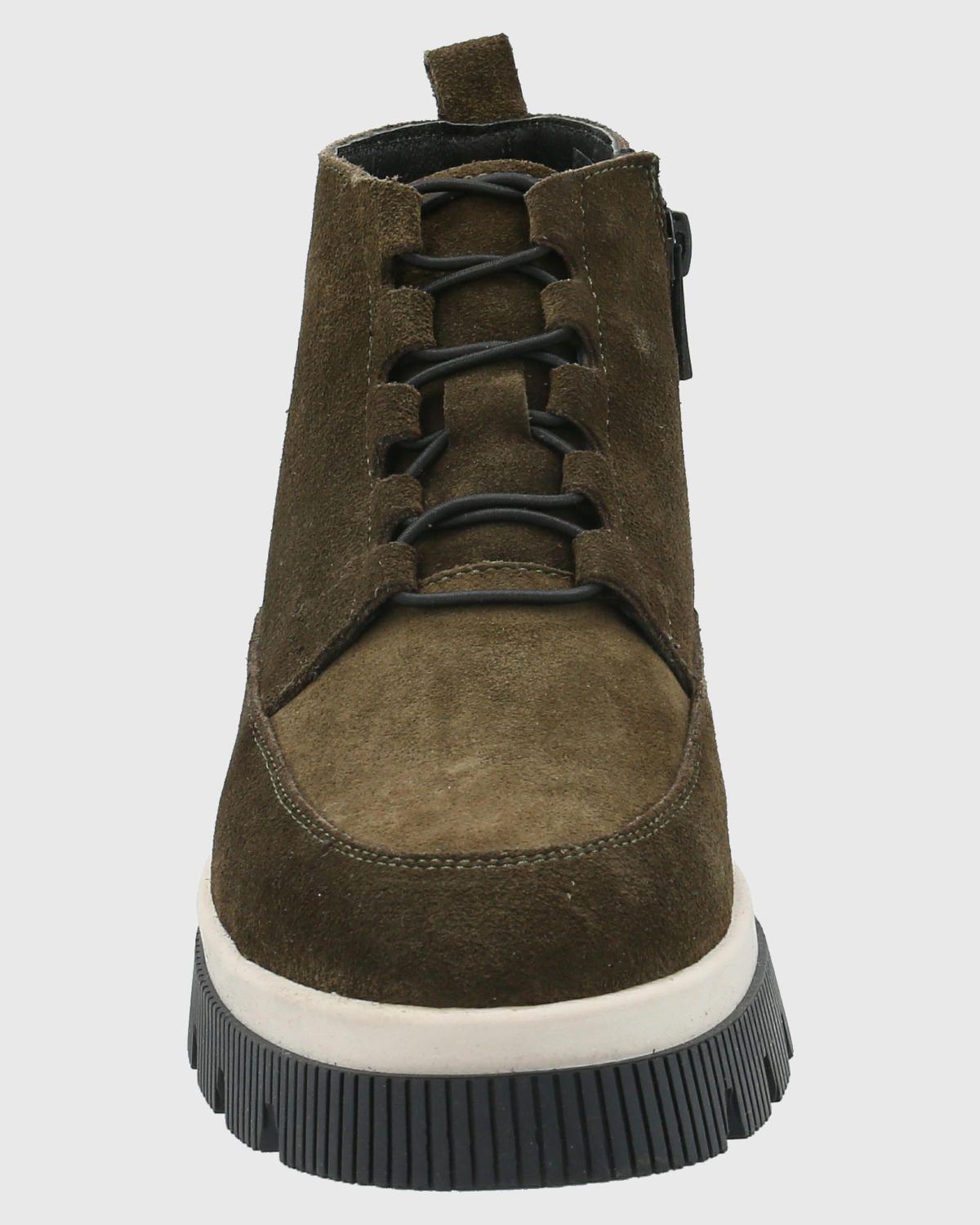 Botin Cuero Mujer Ruffen Verde-3