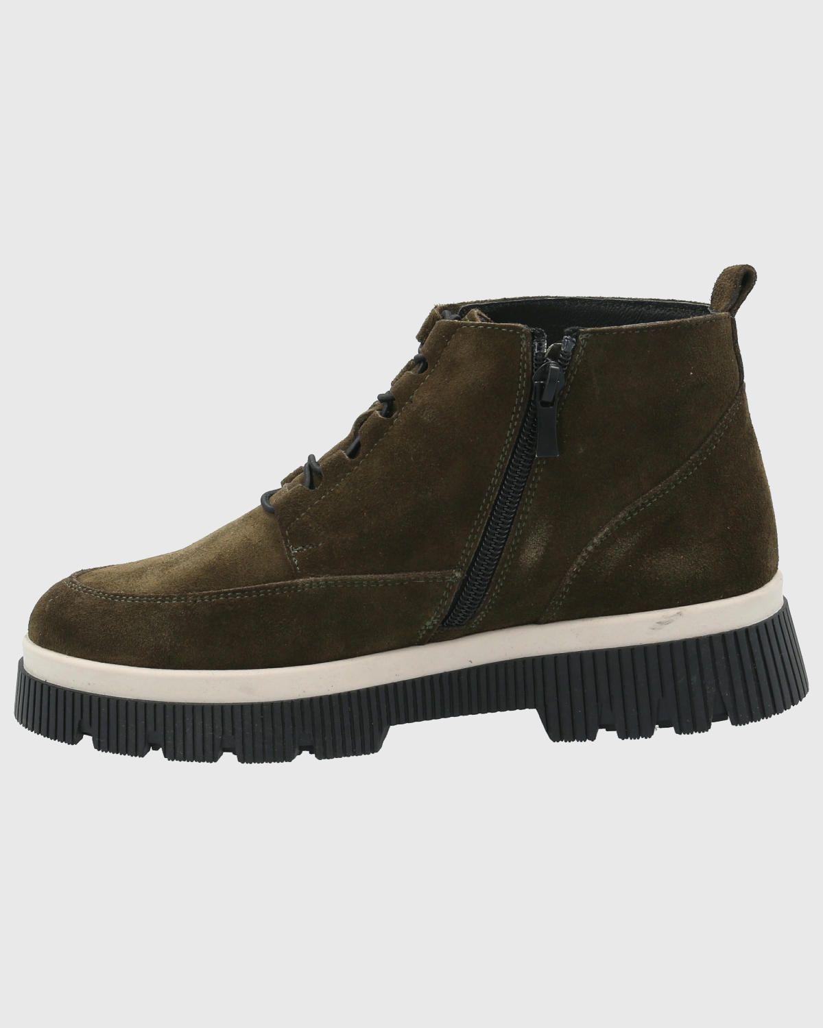 Botin Cuero Mujer Ruffen Verde-5