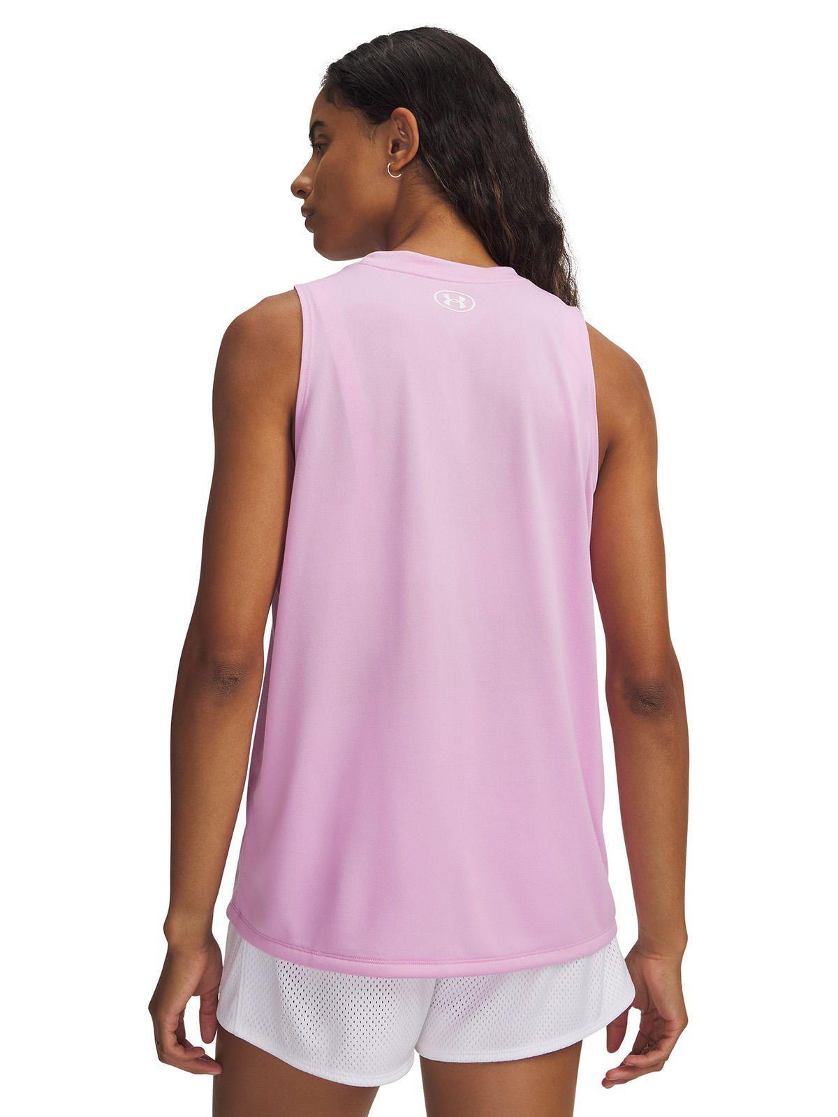 Polera S/M Mujer Tech Tank Solids Rosado-1