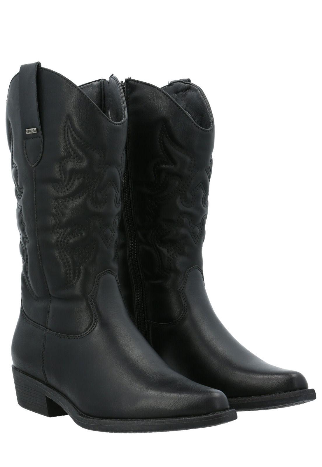 Bota Fleury Mujer Negro-8
