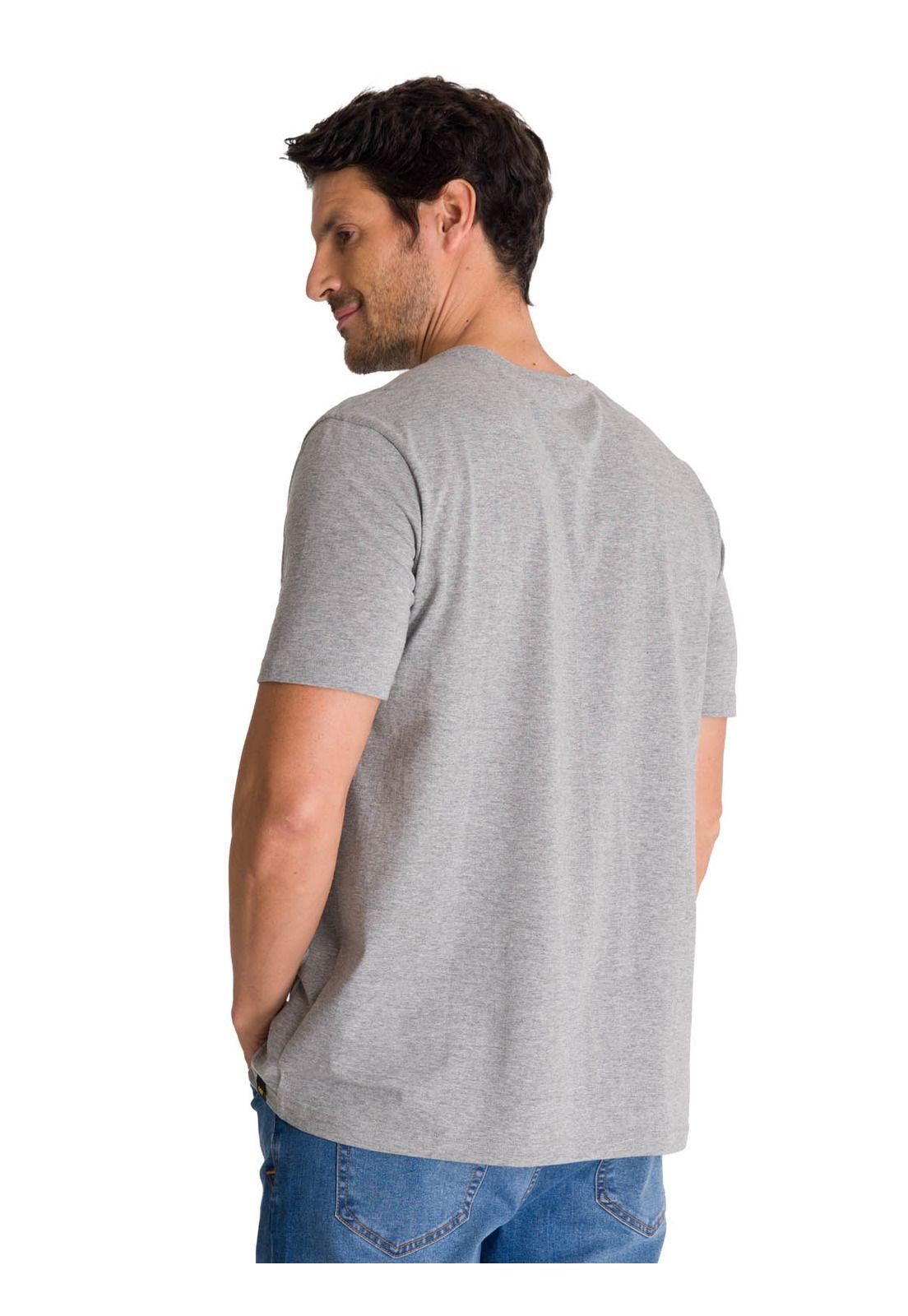 Polera Manga Corta Hombre Everyday Workwear Gris-3