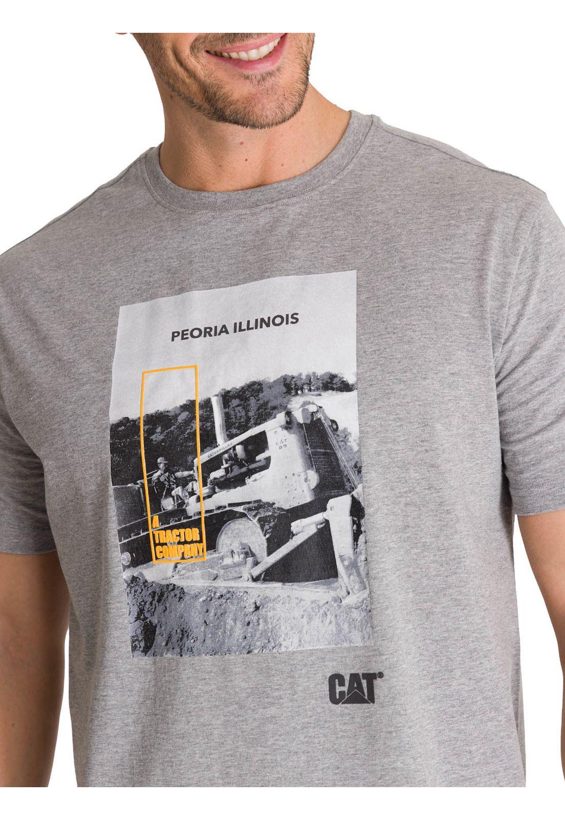 Polera Manga Corta Hombre Everyday Workwear Gris-4