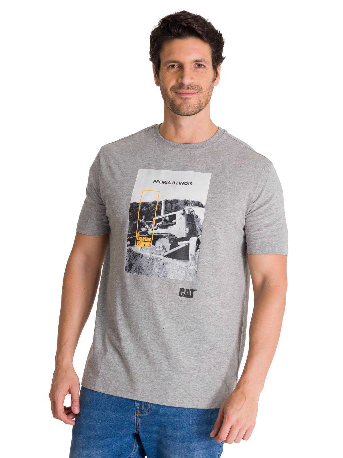 Polera Manga Corta Hombre Everyday Workwear Gris-0