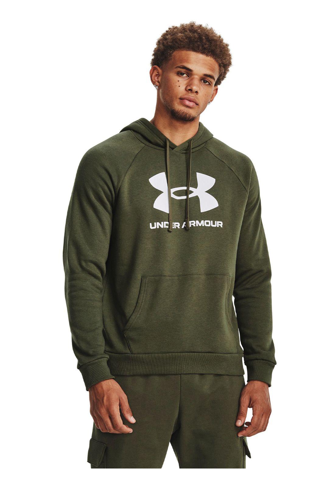 Polerón UA Rival para Hombre Verde-3