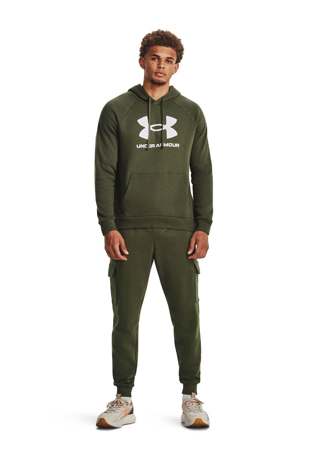 Polerón UA Rival para Hombre Verde-5