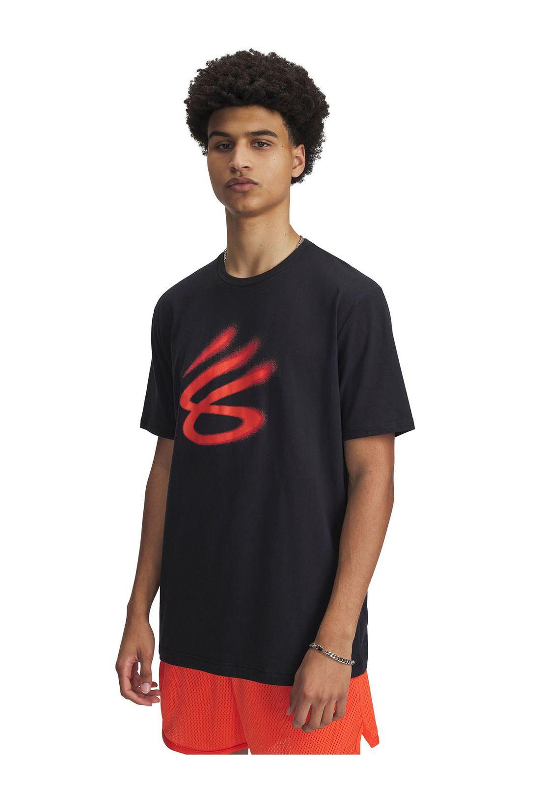 Polera Manga Corta Curry Hombre Negro-0