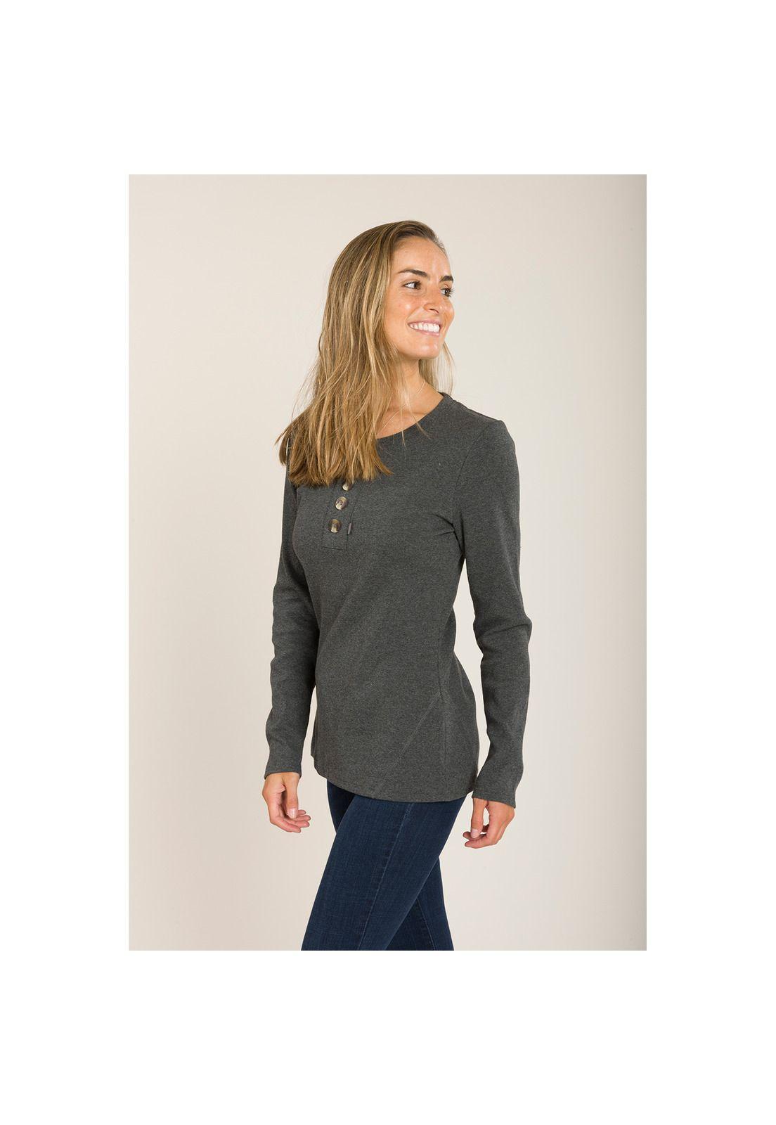 Polera Manga Larga Ama Grafito-1