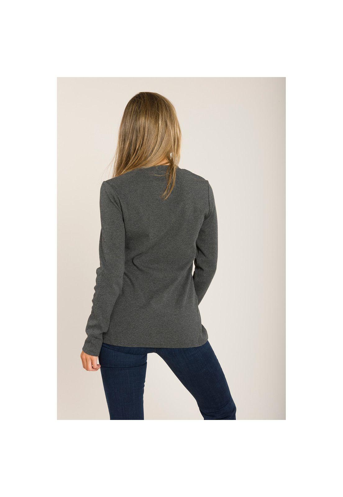 Polera Manga Larga Ama Grafito-2