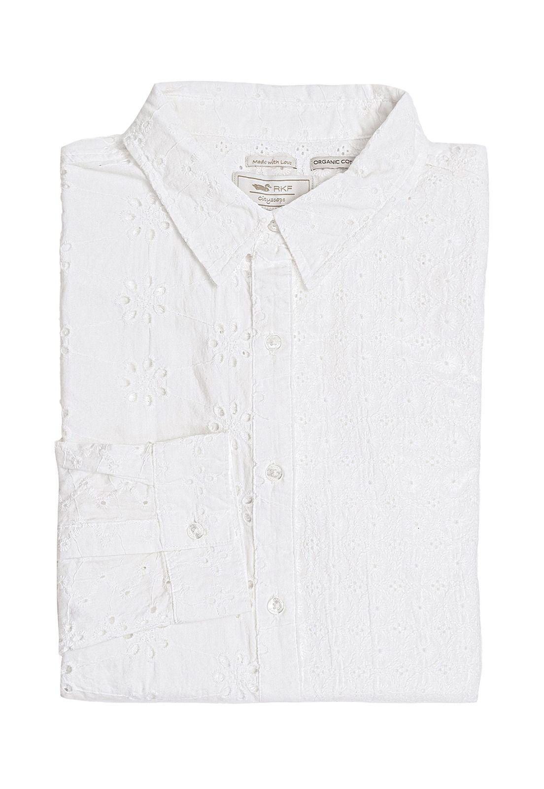 Blusa Algodón Orgánico Salva Blanco Mujer-0