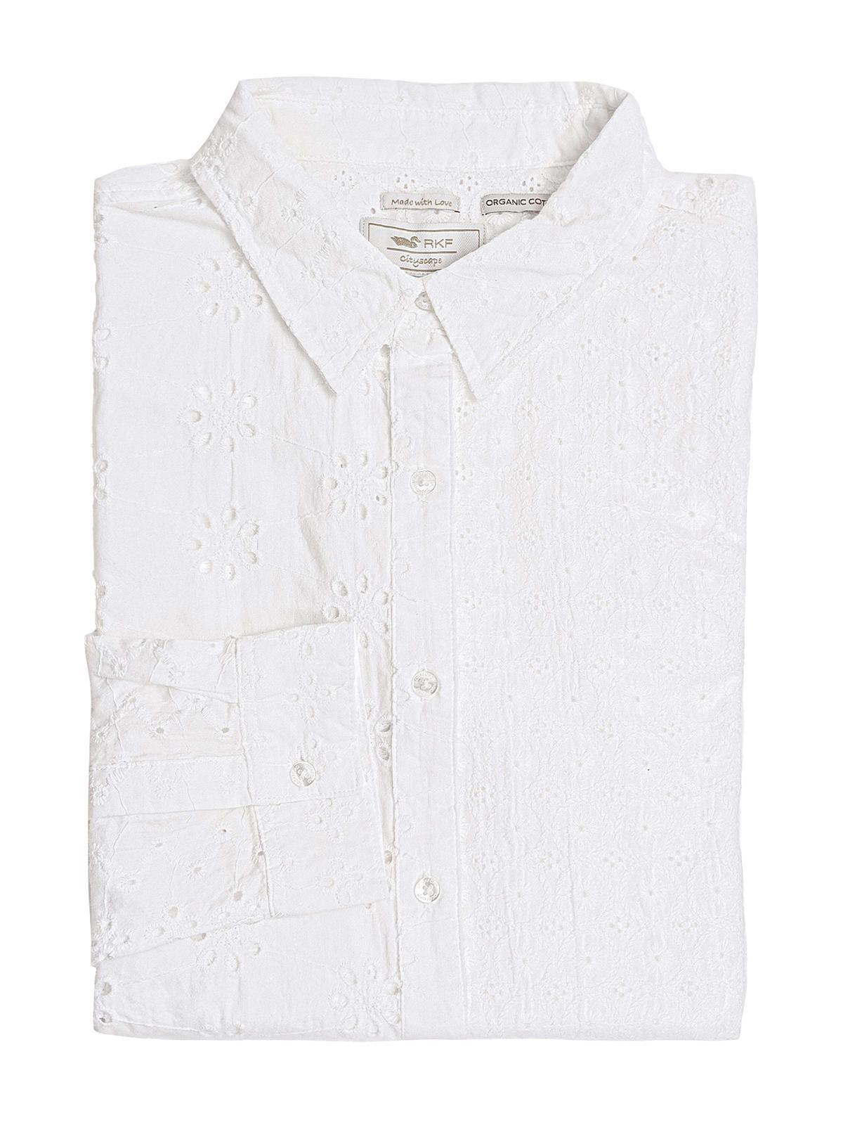 Blusa Algodón Orgánico Salva Blanco Mujer-0