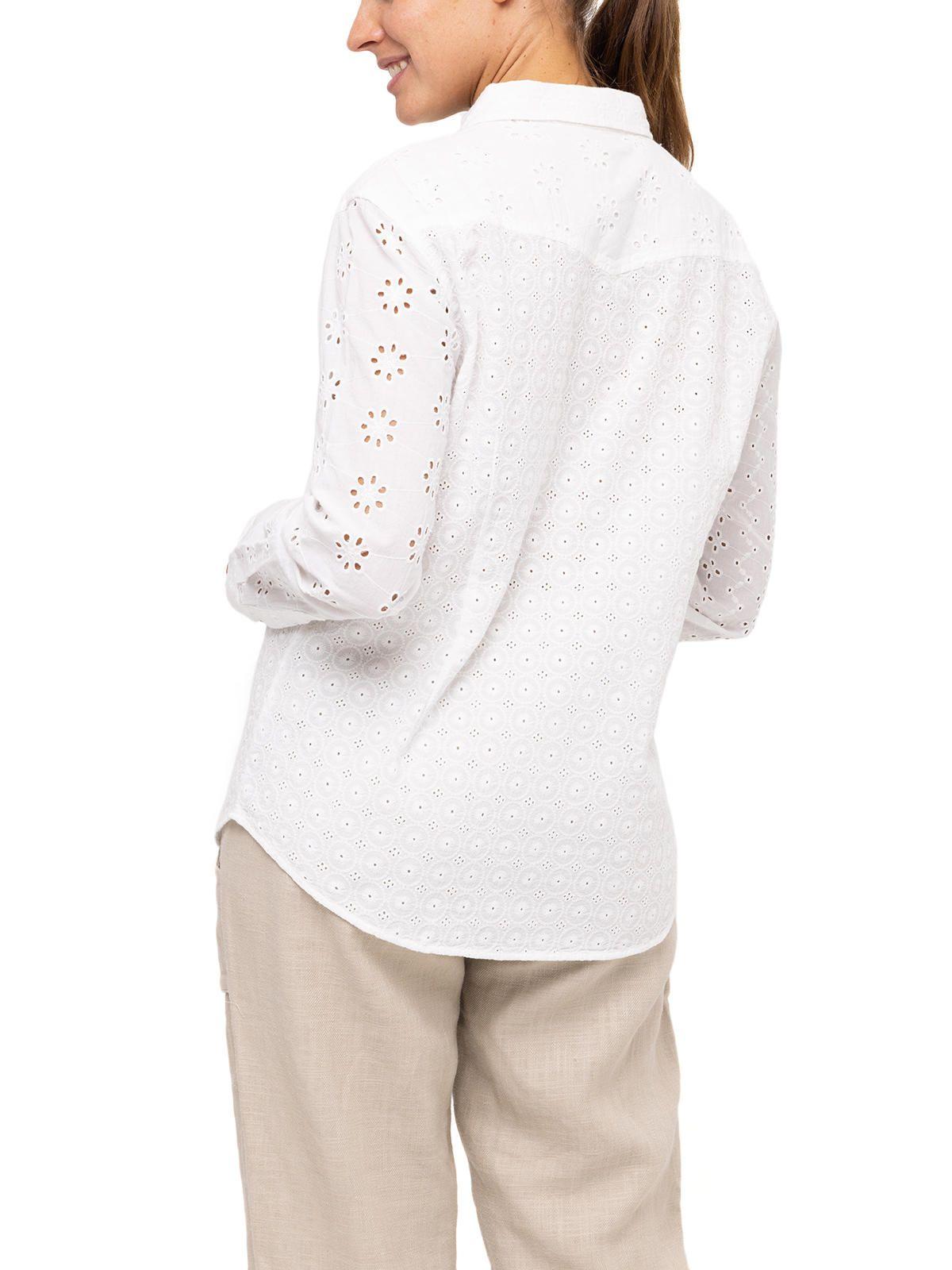 Blusa Algodón Orgánico Salva Blanco Mujer-5