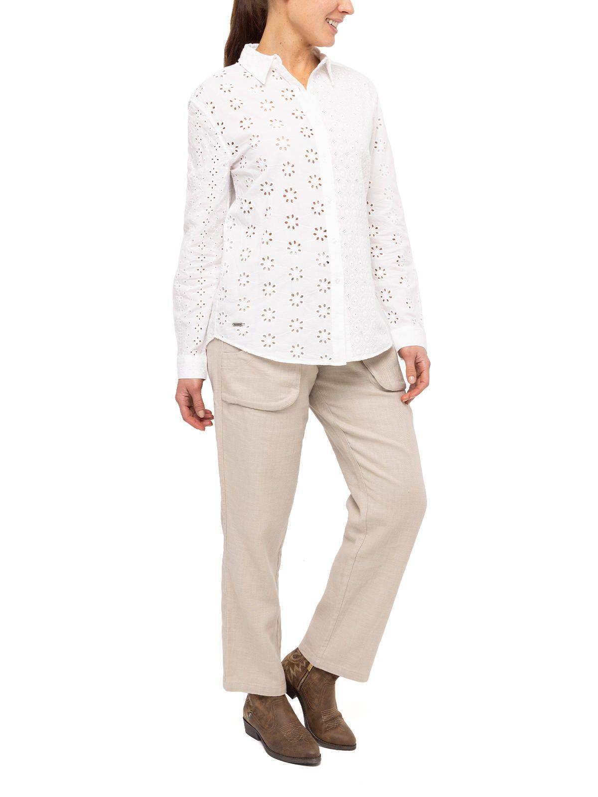 Blusa Algodón Orgánico Salva Blanco Mujer-8