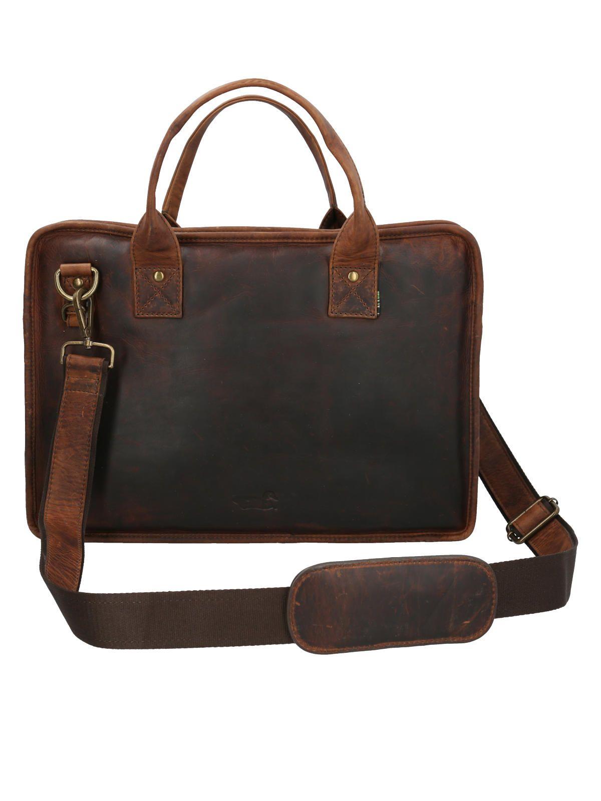 Maletín Cuero Hombre Tc Collins Café-2