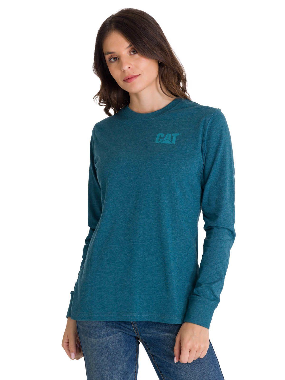 Polera Manga Larga Trademark Ba Mujer Celeste-0