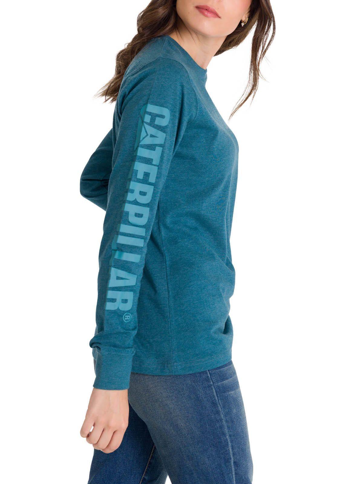 Polera Manga Larga Trademark Ba Mujer Celeste-1