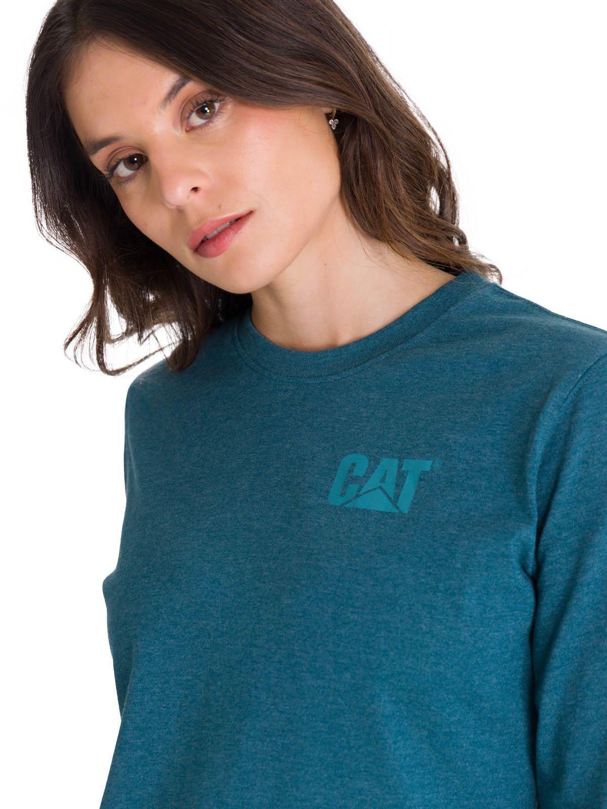 Polera Manga Larga Trademark Ba Mujer Celeste-4
