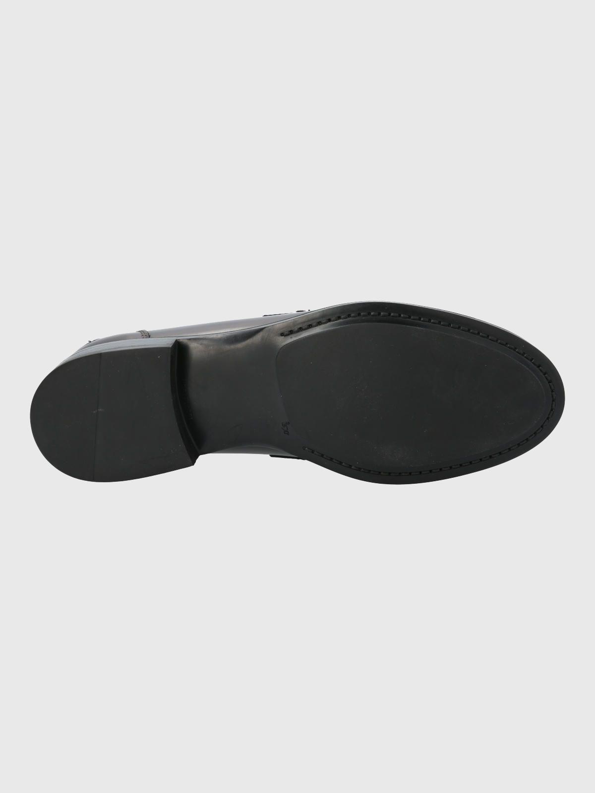 Mocasin MujerItaliano Cuero Rozato Burdeo-7