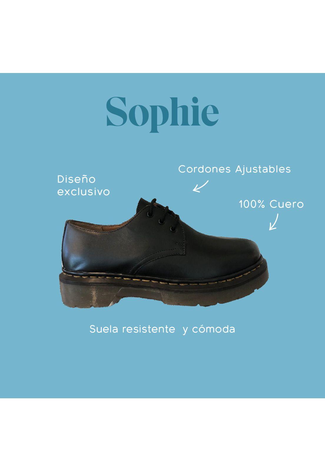 Zapato Escolar de Cuero Sophie negro niña-1