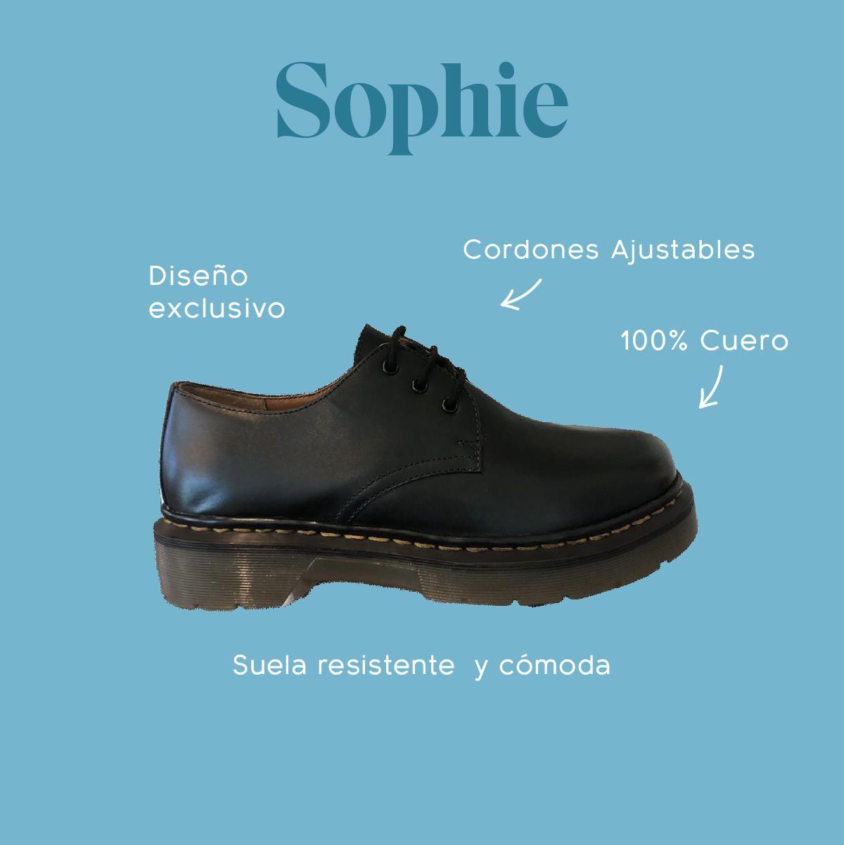 Zapato Escolar de Cuero Sophie negro niña-1