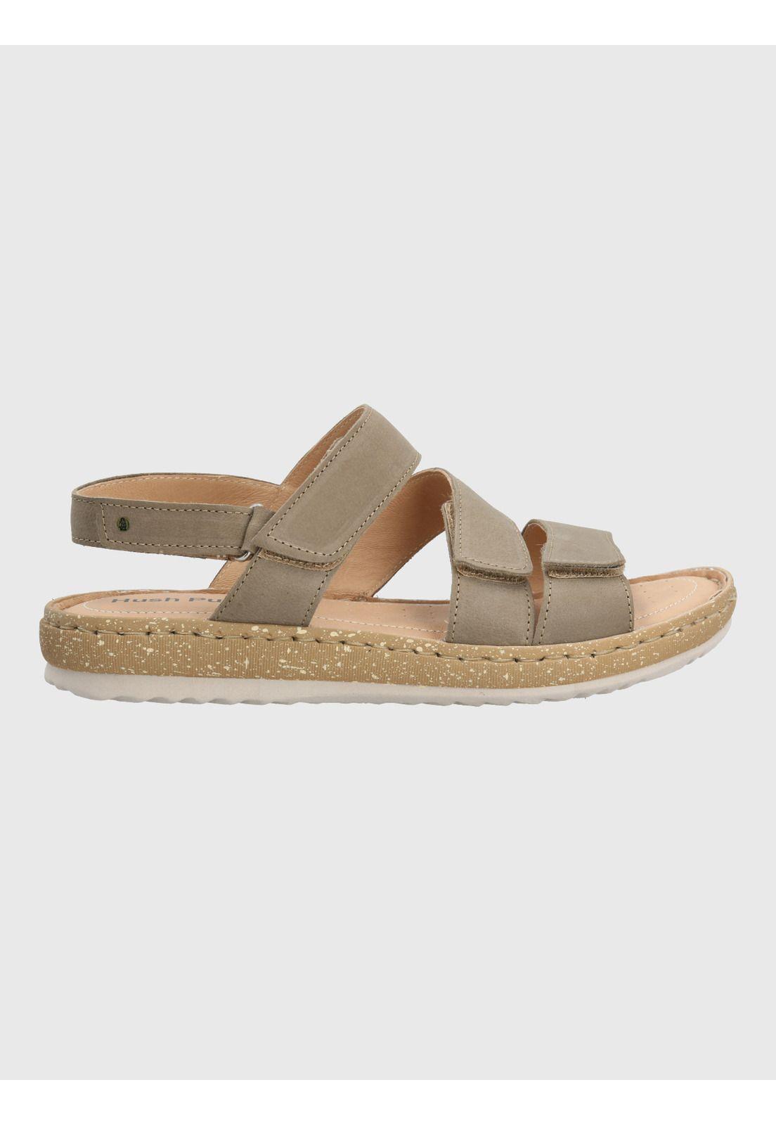 Sandalia Cuero Mujer Apricot Verde-1
