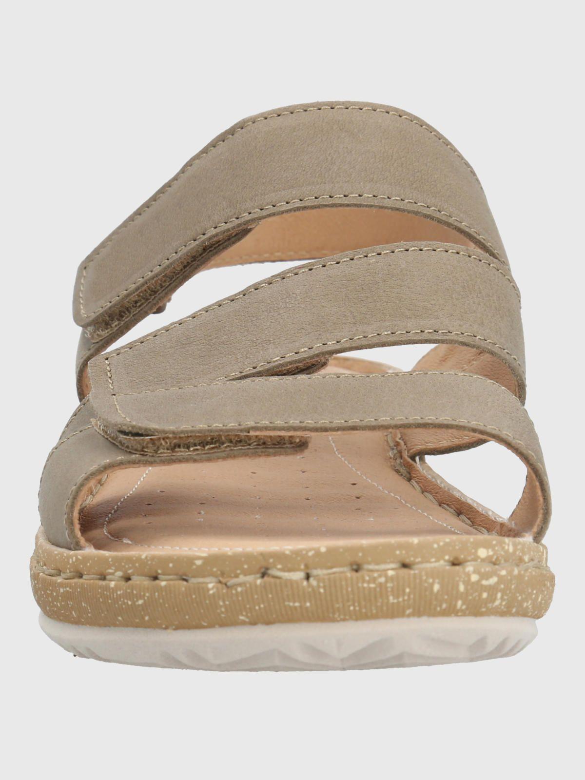 Sandalia Cuero Mujer Apricot Verde-3