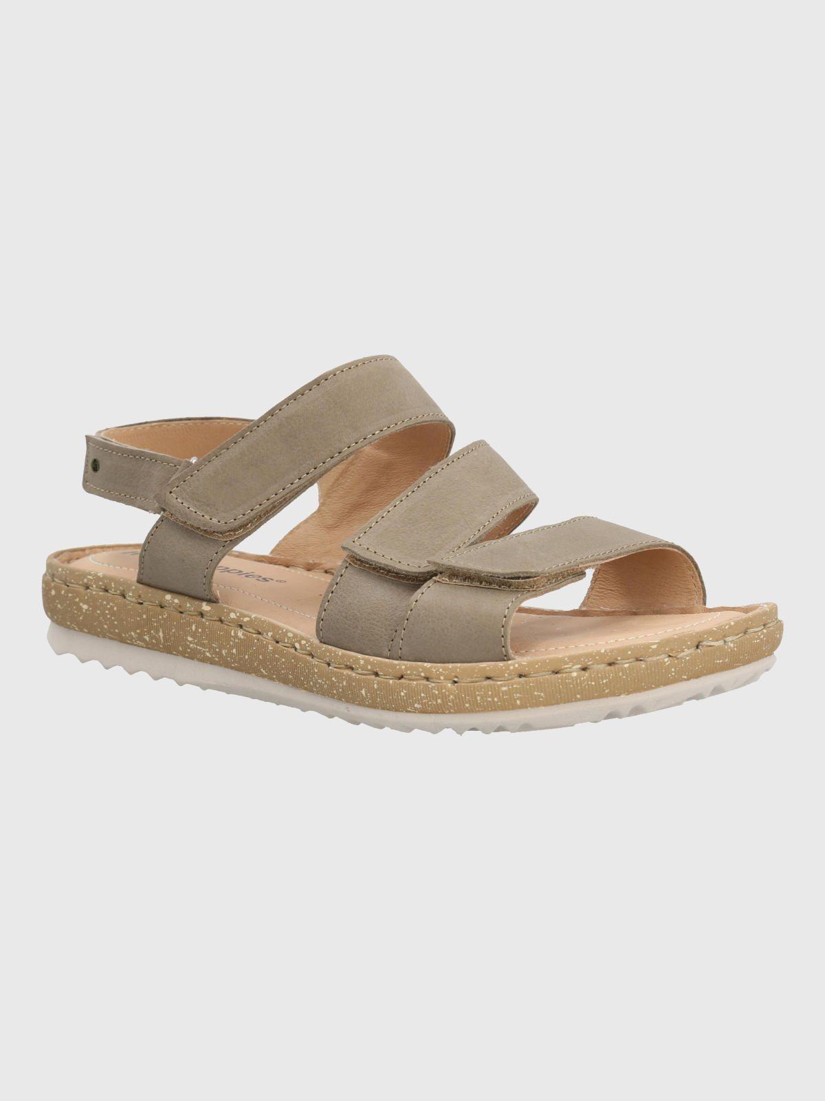 Sandalia Cuero Mujer Apricot Verde-0