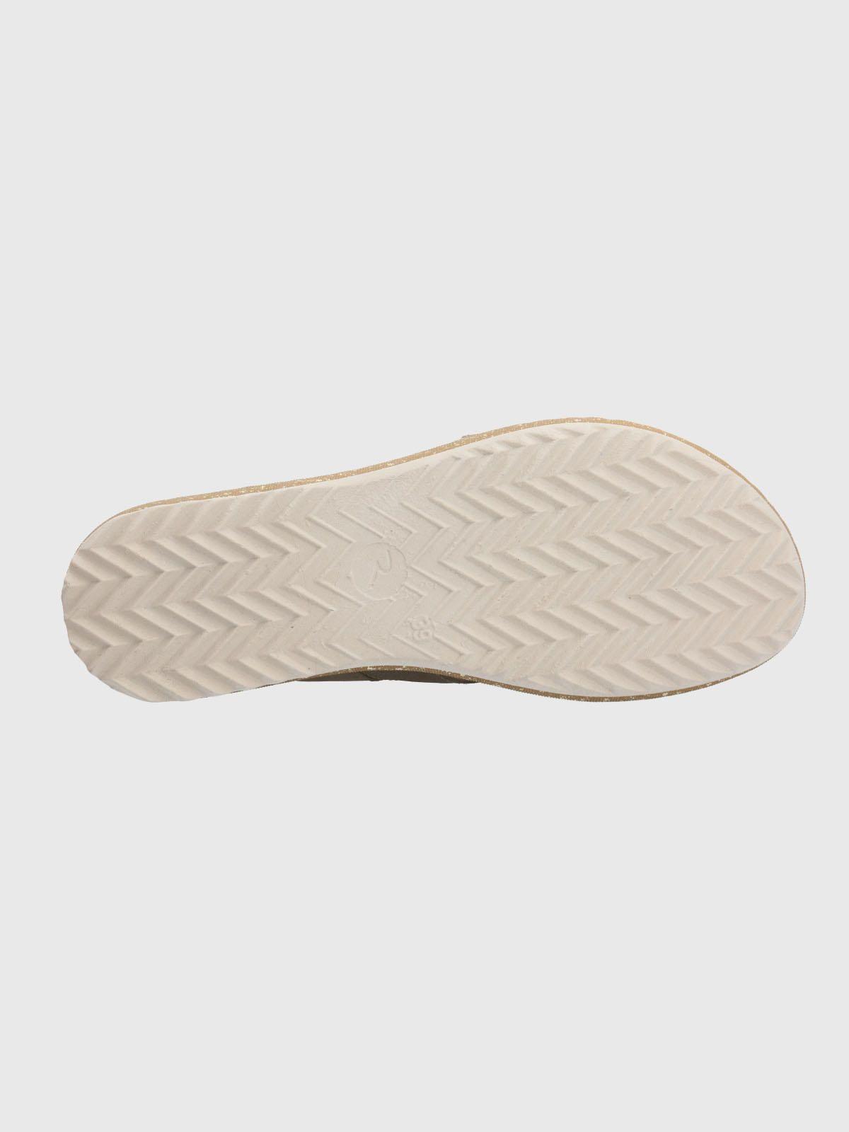Sandalia Cuero Mujer Apricot Verde-7