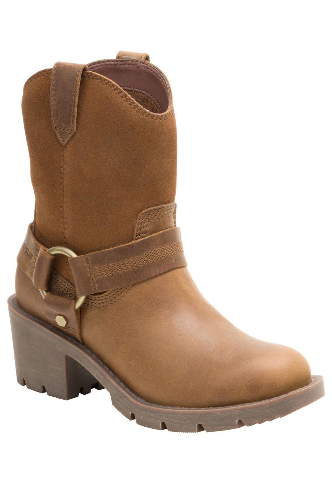 Bota Cuero Rewrite Harness Mujer Café-0