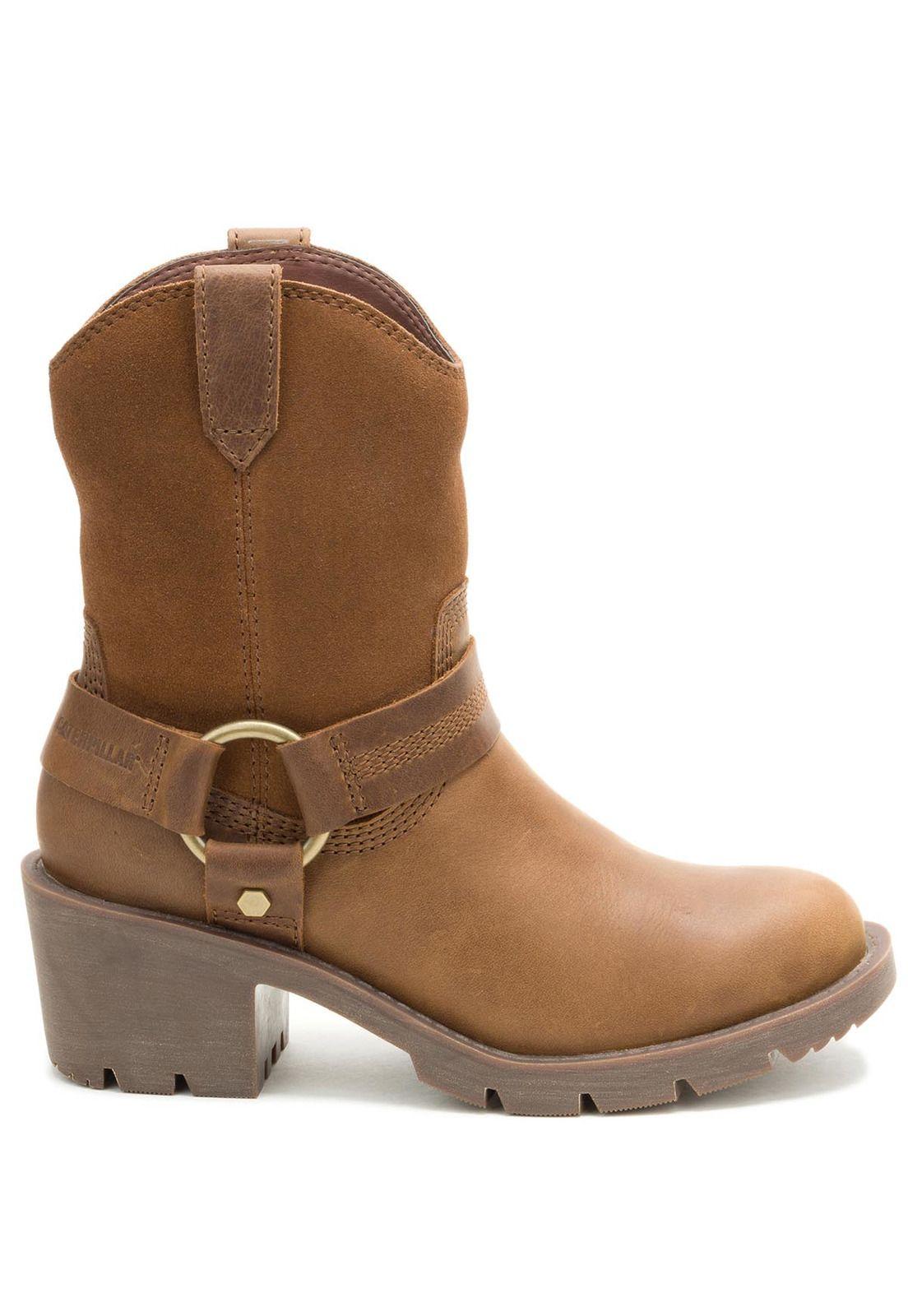 Bota Cuero Rewrite Harness Mujer Café-1