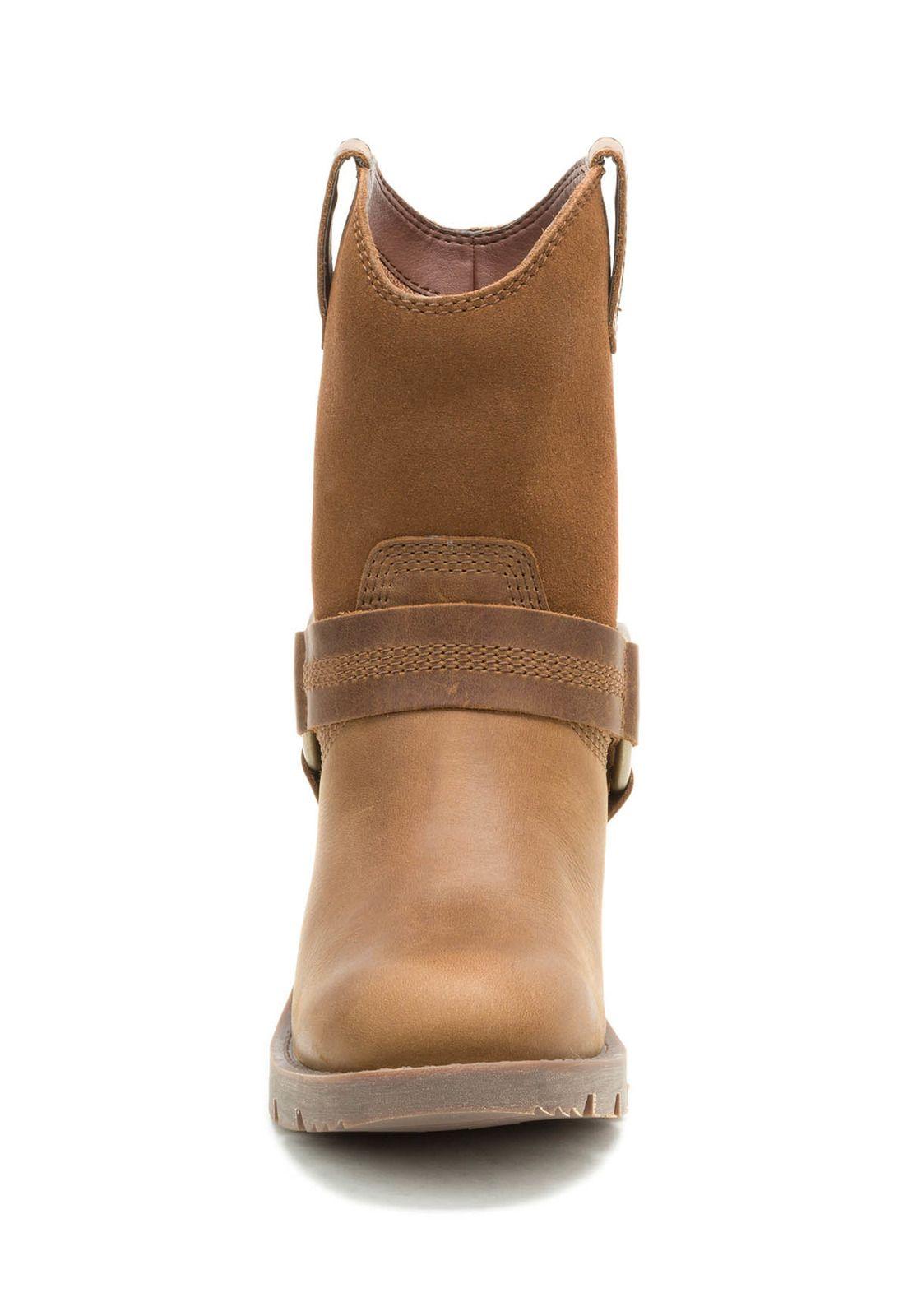 Bota Cuero Rewrite Harness Mujer Café-4
