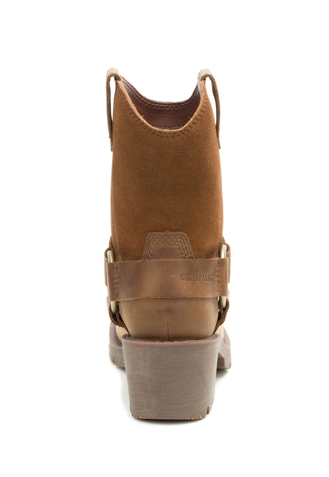 Bota Cuero Rewrite Harness Mujer Café-5