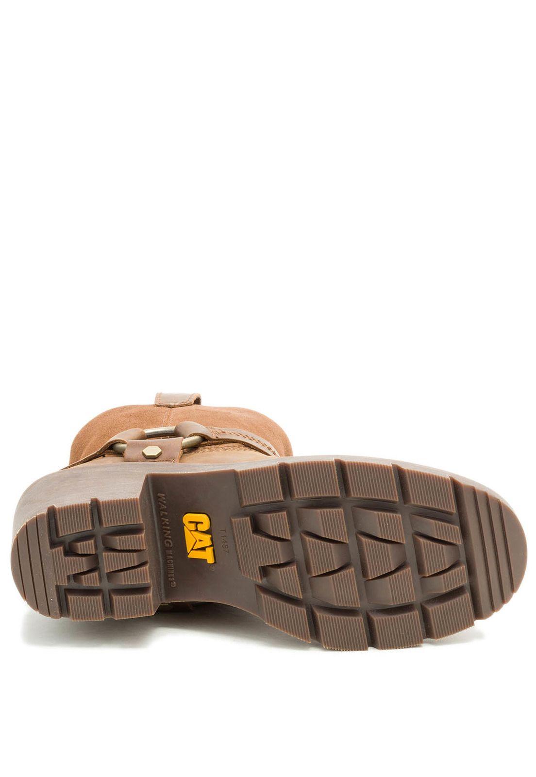 Bota Cuero Rewrite Harness Mujer Café-7