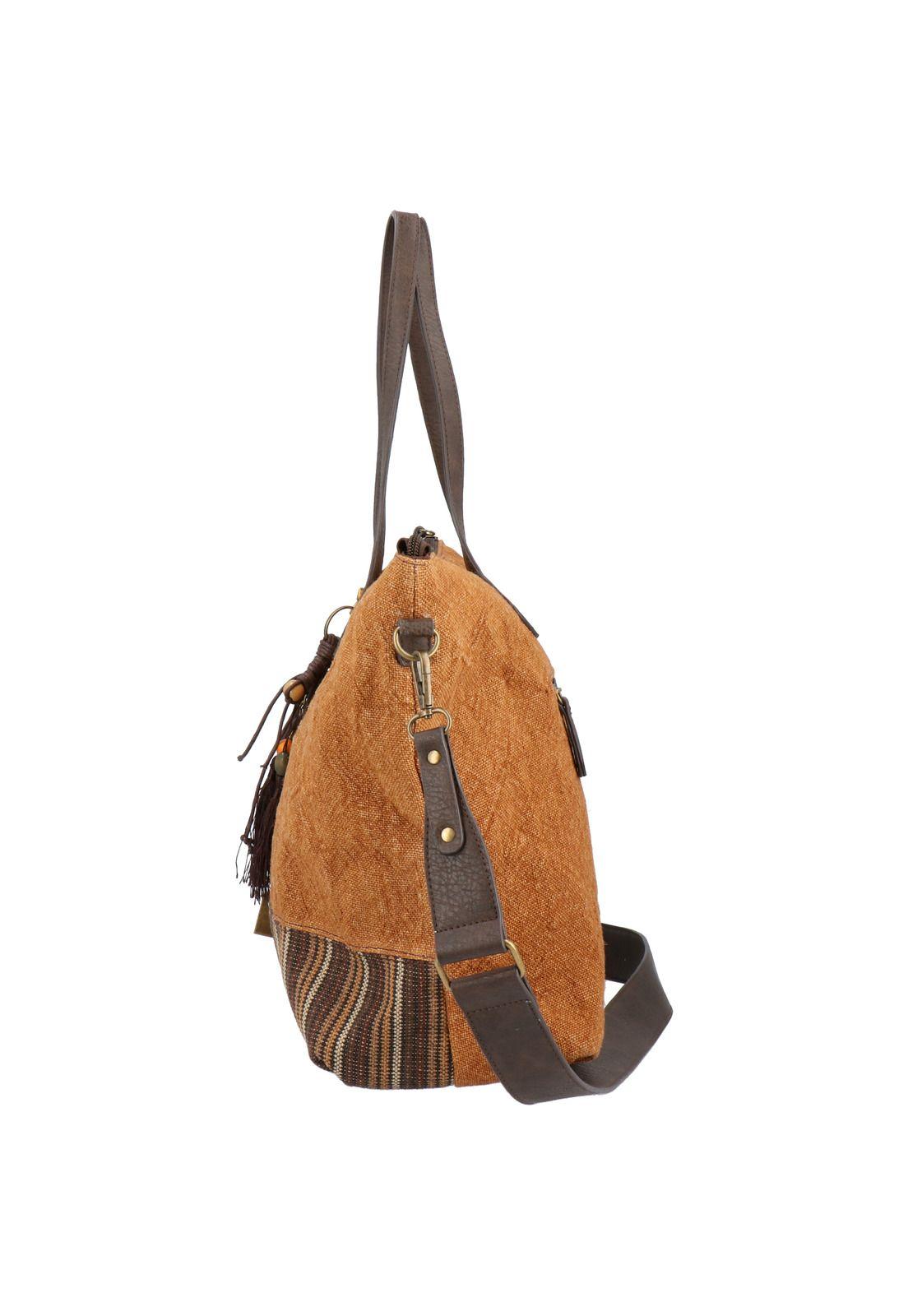 Cartera Mujer Carmina Tote Café-2