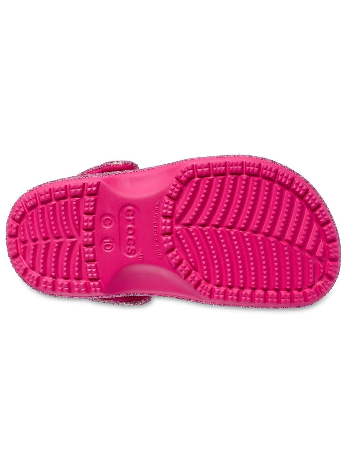 Zueco Crocs Niña Classic Glitter Rosada-5